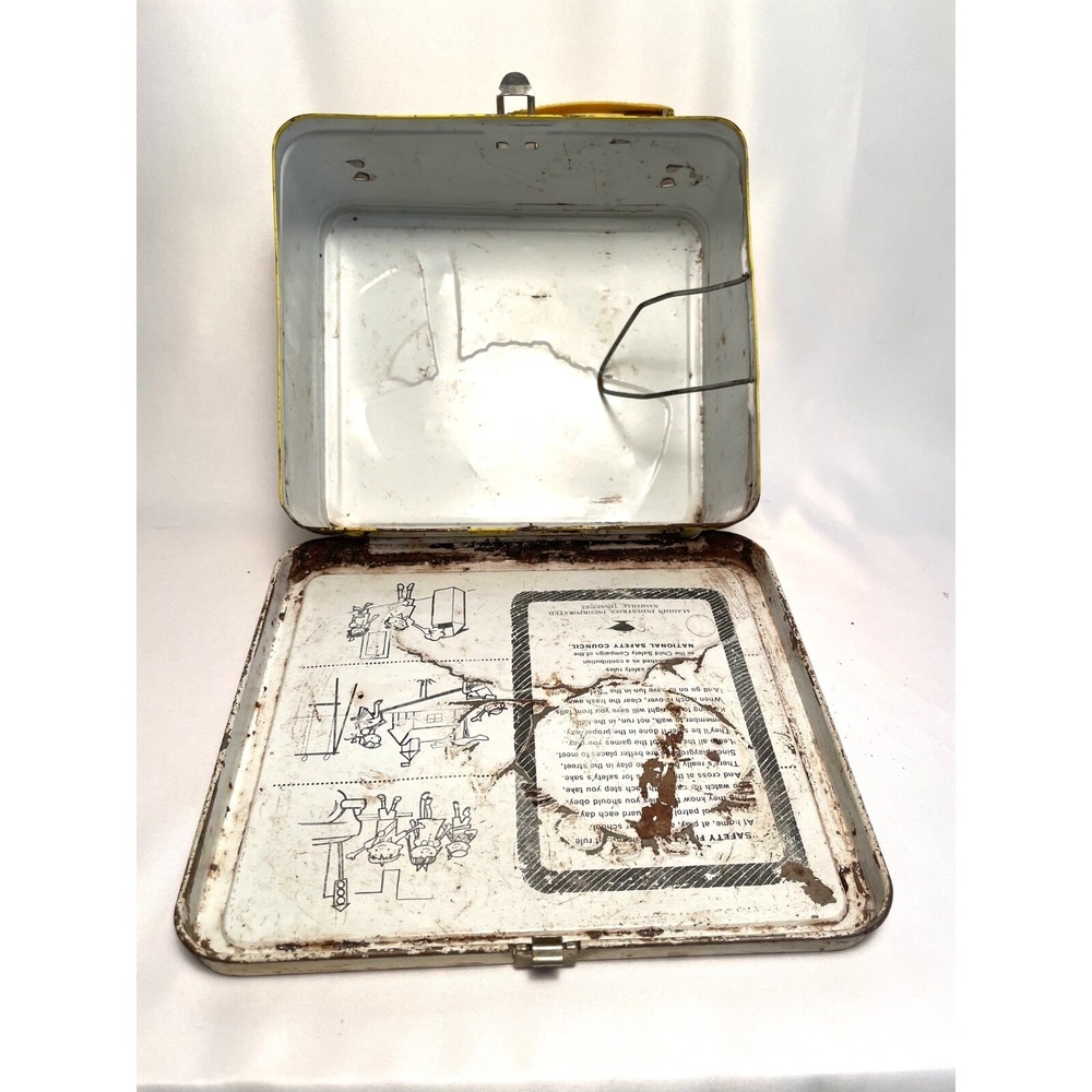 Kelloggs Cereal Frosted Flakes Rice Krispies Lunchbox Aladdin Vintage 1969 USA - Picture 7 of 8